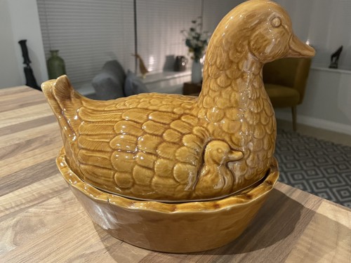 Vintage ceramic duck - vintage,