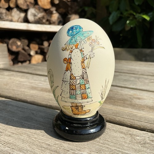 Vintage hand painted holly - hand,